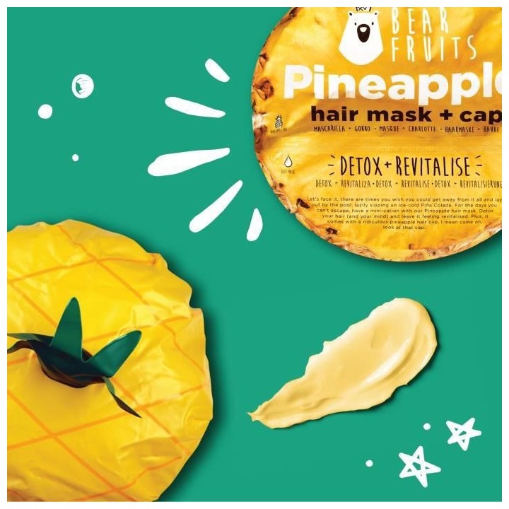 BEAR FRUITS Masque capillaire Détox + Charlotte Ananas