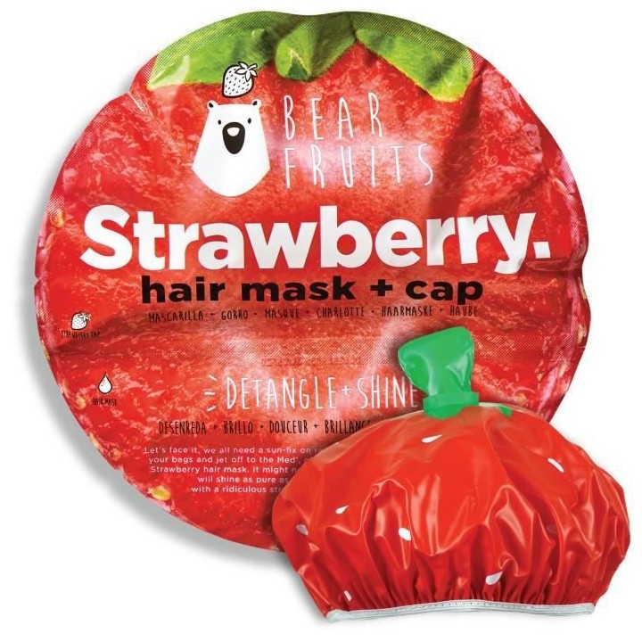BEAR FRUITS Masque capillaire Brillance + Charlotte Fraise