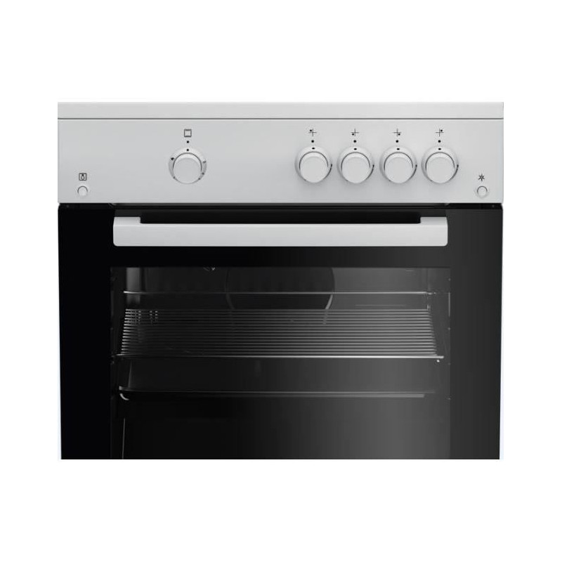 Cuisiniere BEKO FSG62010FW - 60 cm - 4 Gaz - 73L - Sécurité thermocouple - Blanc