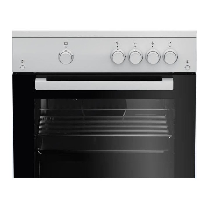 Cuisiniere BEKO FSG62010FW - 60 cm - 4 Gaz - 73L - Sécurité thermoco