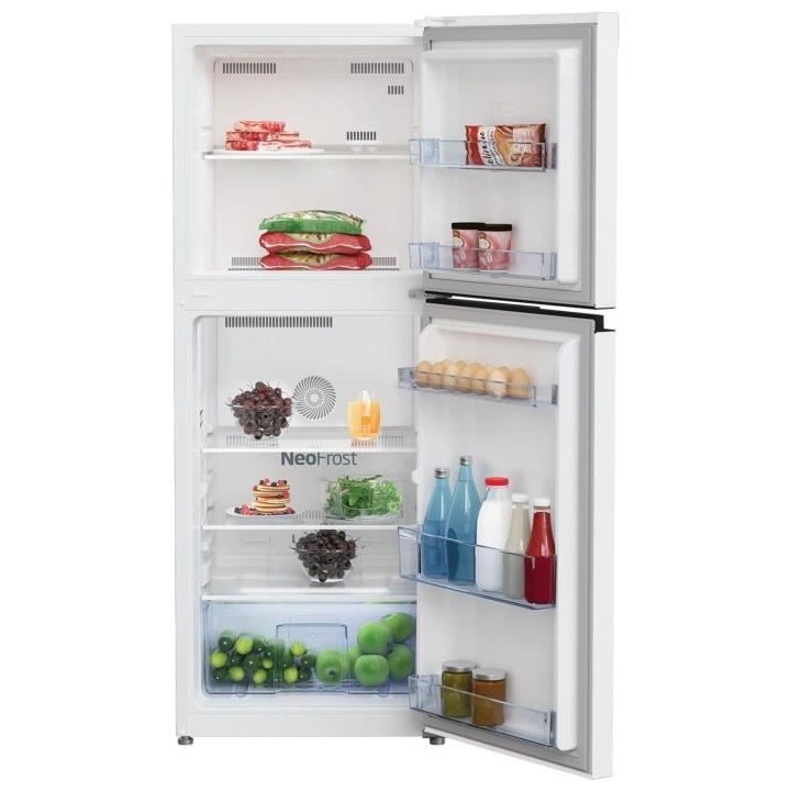 BEKO RDNT231I30WN - Réfrigérateur double porte pose libre 210L (142+