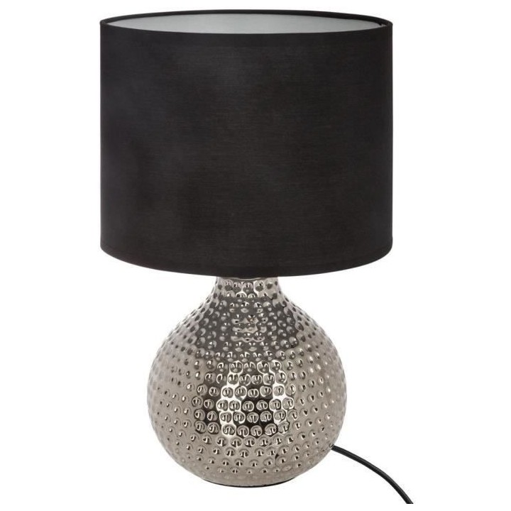 Lampe goutte - E14 - 40 W - H. 38 cm - Noir