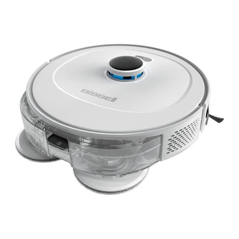 BISSELL SpinWave R5 PET Wet & Dry - Aspirateur Robot Laveur avec Serpilliere - Navigation avec LIDAR - Aspiration Puissante