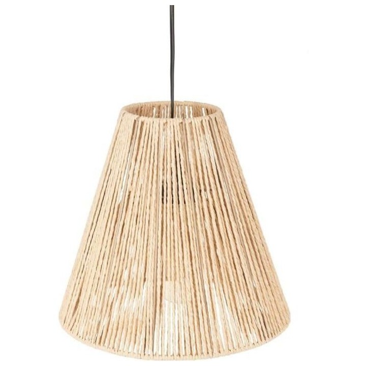 Suspension en corde - E27 - 40 W - H. 27 cm - Beige