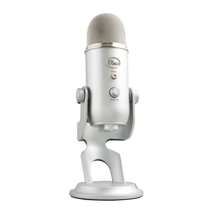 Microphone USB - Blue Yeti - Pour Enregistrement, Streaming, Gaming, P