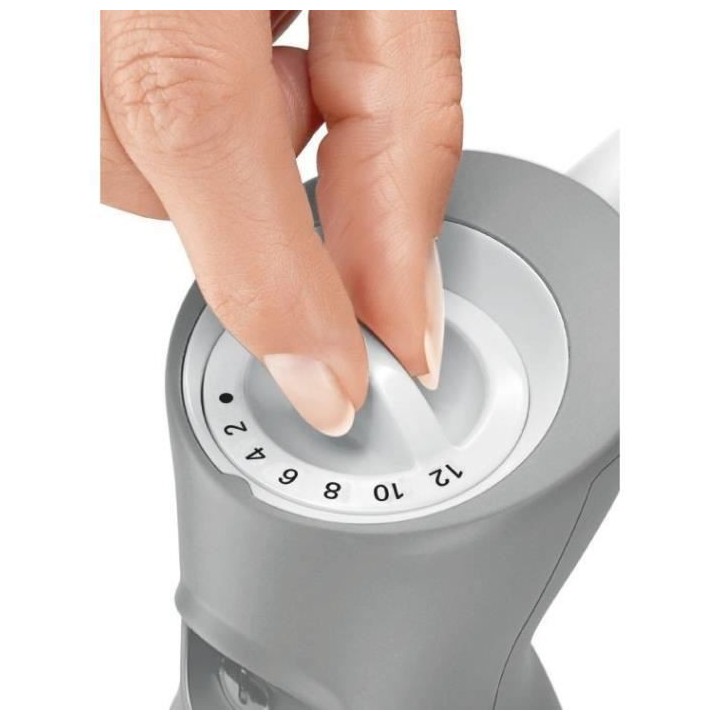 BOSCH MSM66120 Mixeur plongeant blanc/gris 12 vitesses+turbo. Moteur 6