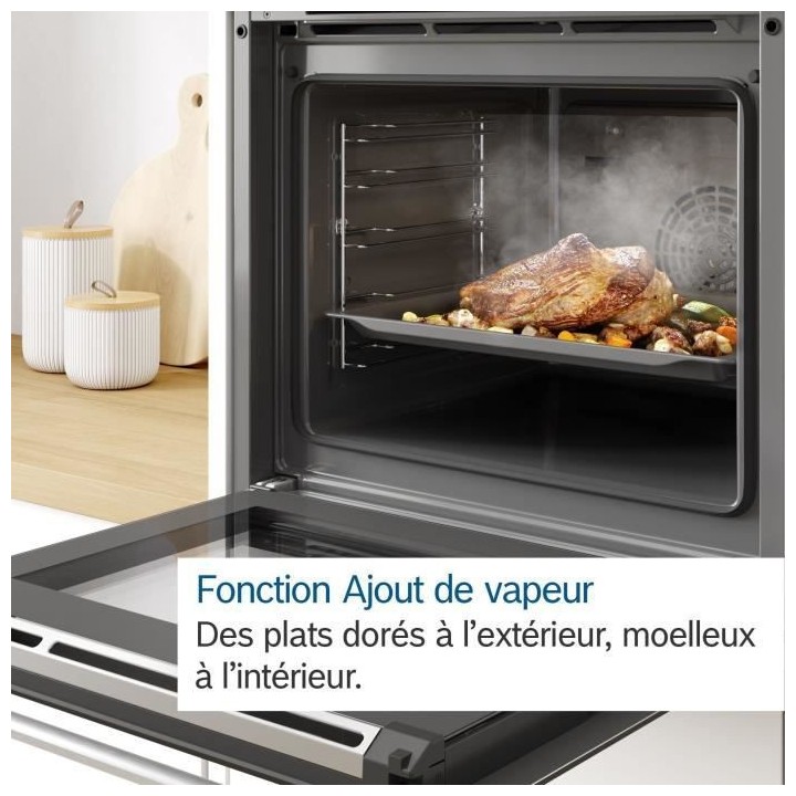 Four a vapeur intégrable - Auto nettoyant - BOSCH - HSG656XS1 - Inox