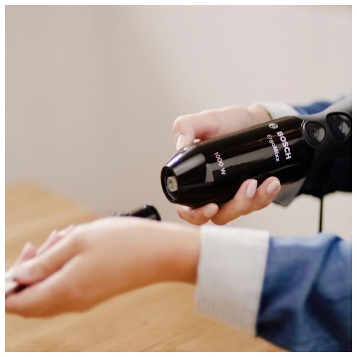 BOSCH Mixeur plongeant ErgoMixx -1000 W - Pied inox avec 4 lames aigui