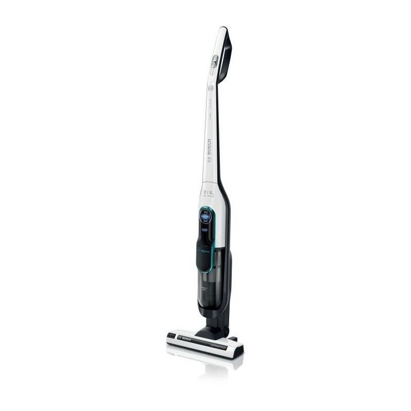 BOSCH BCH86HYG2 - Athlet - aspirateur balai rechargeable- Série 6 blanc - 60 mn d'autonomie - bac 900 ml - 2 vitesses et turbo