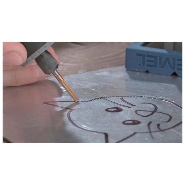Fraise en carbure de tungstene haute longévité Dremel Max 9901 - ø3