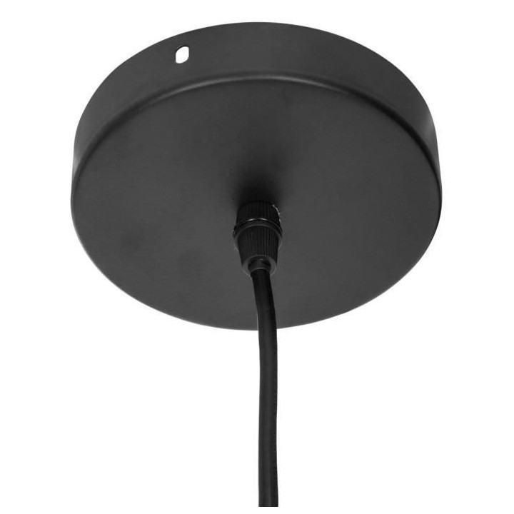 Suspension filaire - Métal - Ø 19 x H 22 cm - Noir