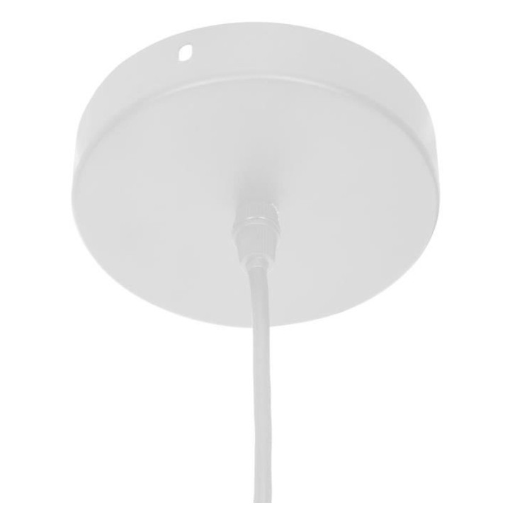 Suspension en métal - Ø 15 x H 19 cm - Blanc