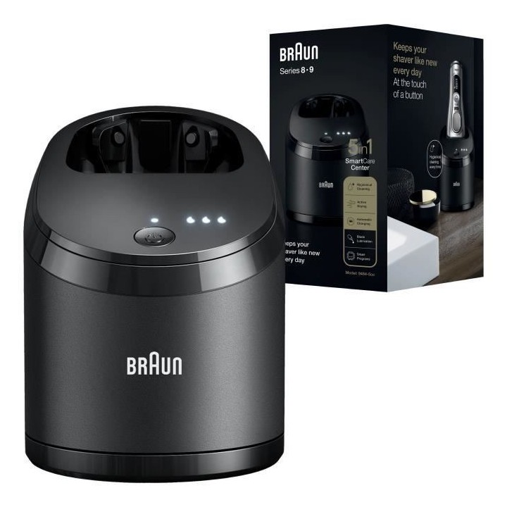 Braun Centre SmartCare 5-en-1, Noir, Recharge, Nettoyage, Compatible A