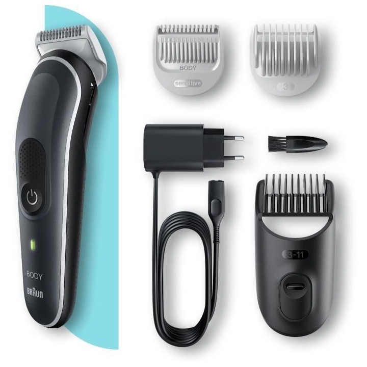 Braun Body Groomer 5 BG5340 Tondeuse Pour Le Corps, Avec Sabot Pour Zo