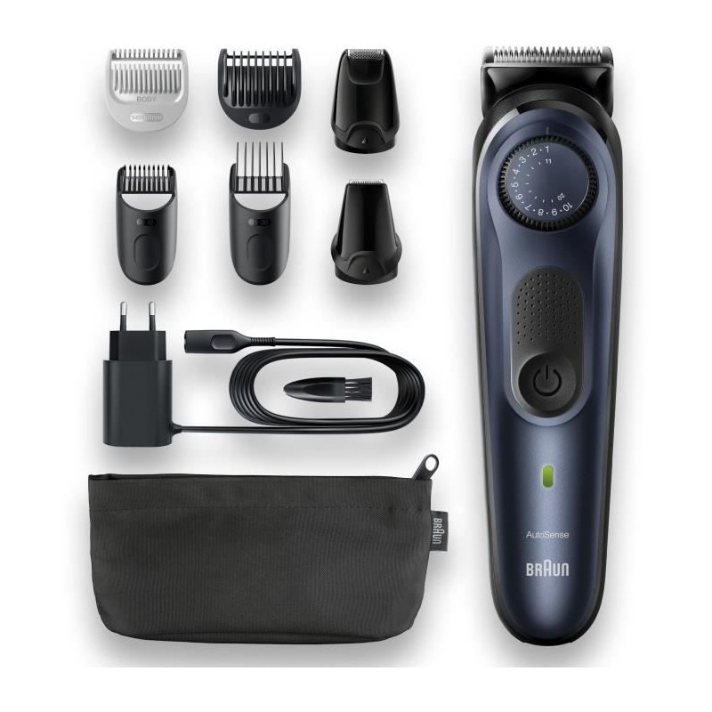 Braun 7 BT7330 Tondeuse a Barbe Pour Homme, Tondeuse Pour Visage, Cheveux