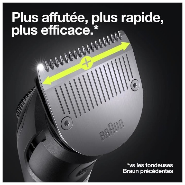 Braun 7 BT7330 Tondeuse a Barbe Pour Homme, Tondeuse Pour Visage, Chev