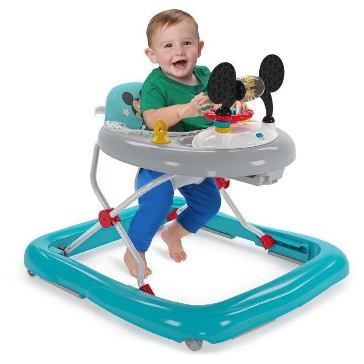 Trotteur bébé BRIGHT STARS Disney baby Mickey - Pliable - 61 x 69 x