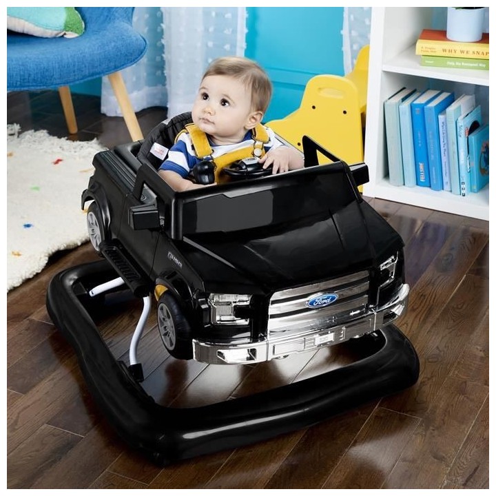Trotteur bébé BRIGHT STARS Voiture Ford - 4 en 1 - 72 x 65 x 22 cm -
