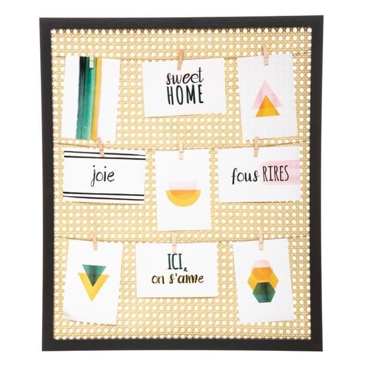 ARTY Cadre Porte-photos Arty en cannage - 50 x 60 cm