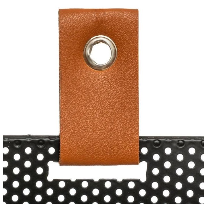 Miroir Hexagone Mona en métal - 30 x 34 cm