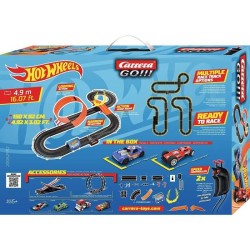 Circuit électrique Hot Wheels 4,9m - Carrera GO!!! 2 voitures, looping et tremplin