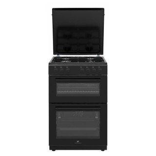Cuisiniere gaz CONTINENTAL EDISON CEDF6060B1 - 4 feux - noir - L60 xP6