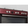 Cuisiniere piano gaz CONTINENTAL EDISON CECP9060BODX - 5 feux - Bordeaux - L89,9 x P60,1 xH85cm