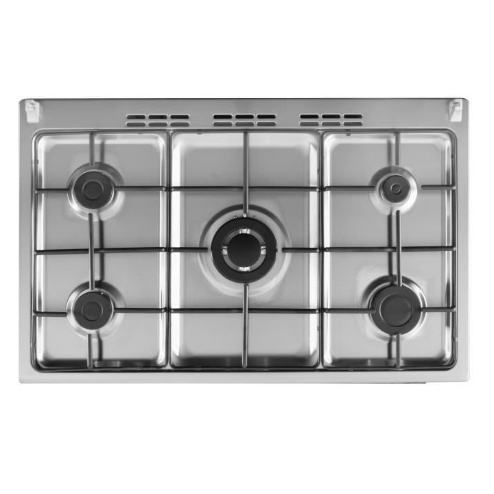 Cuisiniere piano gaz CONTINENTAL EDISON CECP9060BODX - 5 feux - Bordea