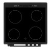 Cuisiniere vitrocéramique CONTINENTAL EDISON CECV60FCB - 4 feux - L58,8 xP61 xH83 cm - Noir