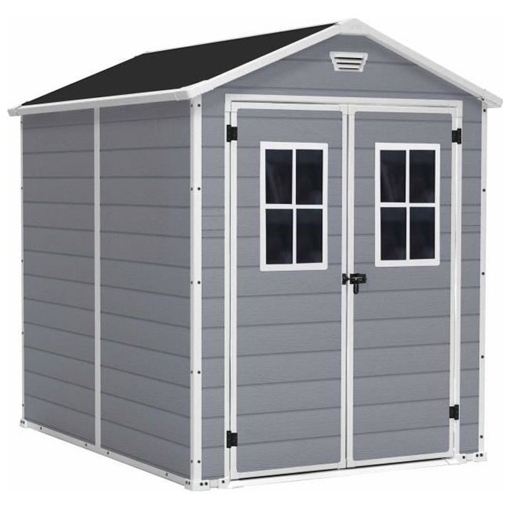 KETER - Abri de jardin en résine 4,4 m² Premium 86 Gris