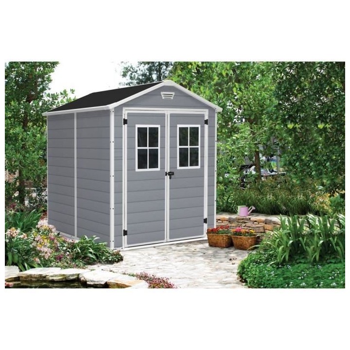 KETER - Abri de jardin en résine 4,4 m² Premium 86 Gris