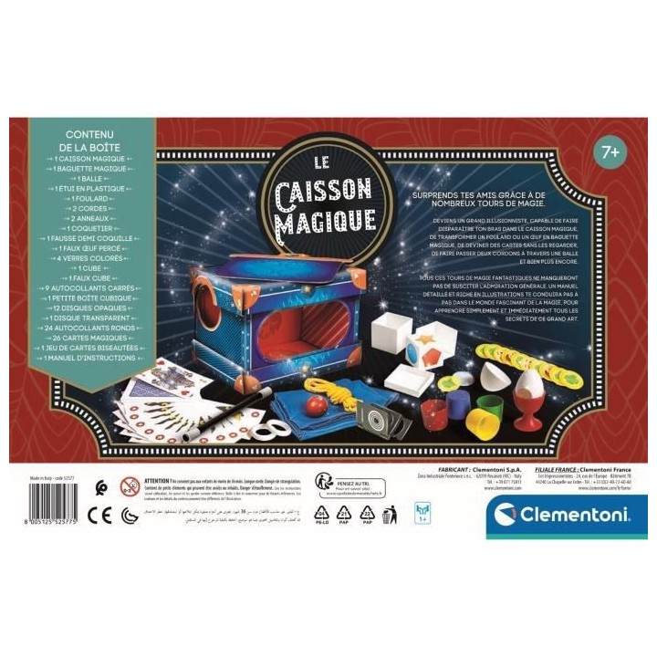Clementoni - 52577 - Le caisson magique