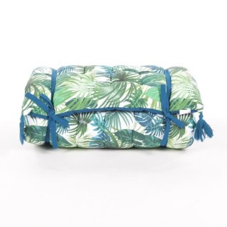 COTTON WOOD Matelas de sol souple - Coton imprimé deep jungle - 60 x