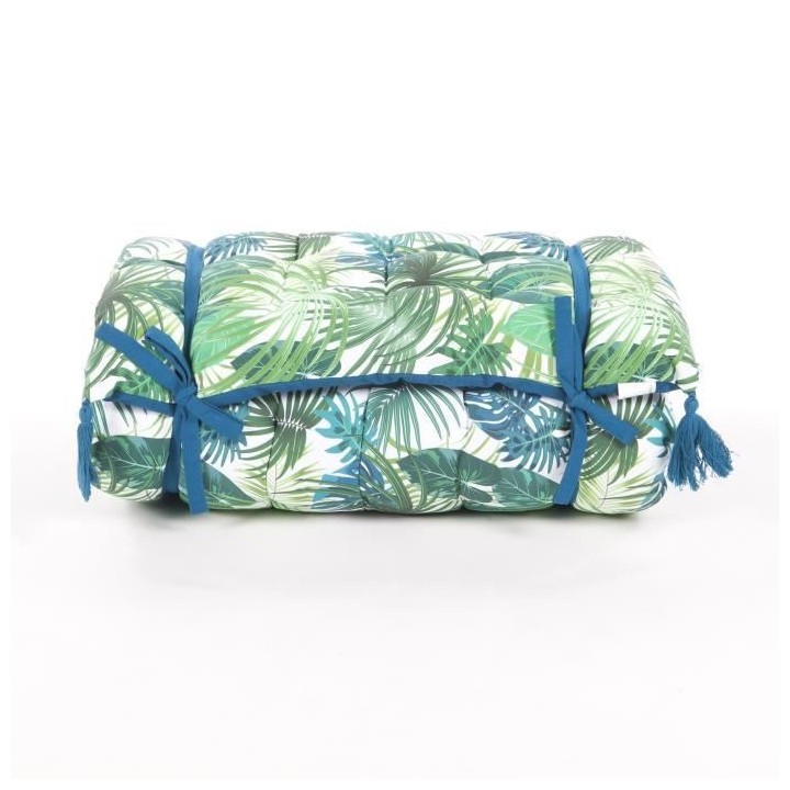 COTTON WOOD Matelas de sol souple - Coton imprimé deep jungle - 60 x