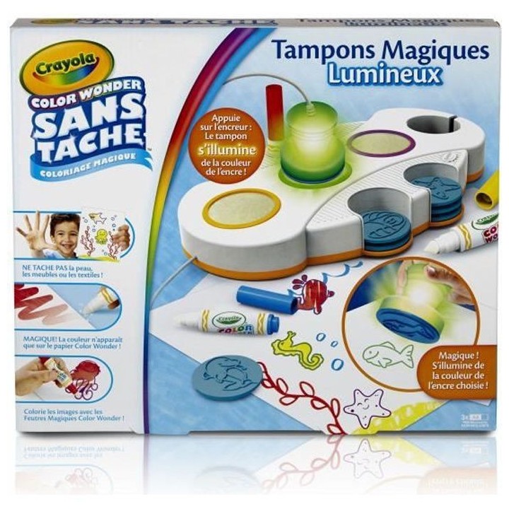 Crayola - Tampons Magiques Lumineux Color Wonder - Coloriage magique