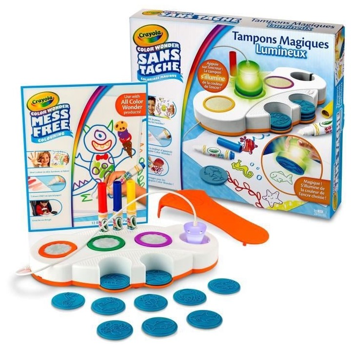 Crayola - Tampons Magiques Lumineux Color Wonder - Coloriage magique