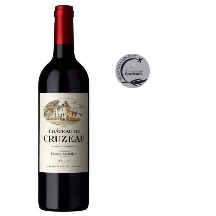 Château de Cruzeau 2019 Pessac-Léognan - Vin rouge de Bordeaux