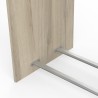 Kit dressing extensible d'angle SWING - Décor chene Kronberg et blanc - L 203.8 x P 43.9 x H 218.3 cm - Fabrication française