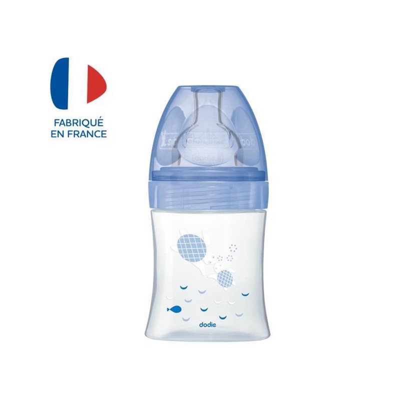 Dodie Biberon Sensation+ Anti-Coliques +0m Tortue Bleu 150ml