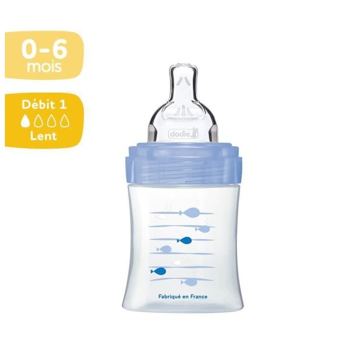 Dodie Biberon Sensation+ Anti-Coliques +0m Tortue Bleu 150ml
