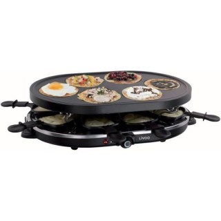 LIVOO DOC188 Appareil a raclette 8 personnes - Noir