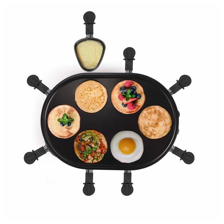 LIVOO DOC188 Appareil a raclette 8 personnes - Noir