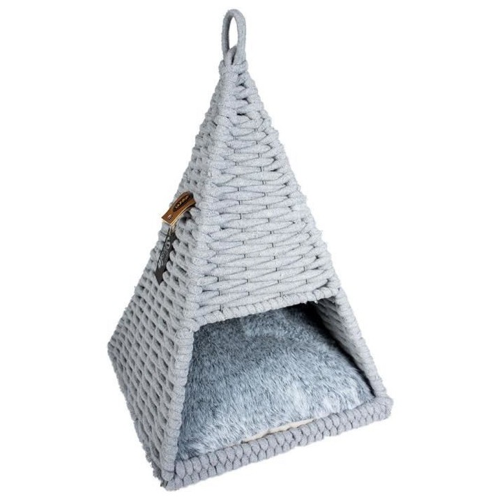 EUROPET BERNINA Tipi Oyster en corde coton Duvo+ - Gris - Pour chat