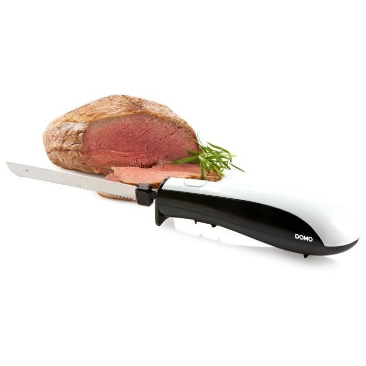 Couteau électrique DOMO - Lames dentelées en acier inoxydable - 590