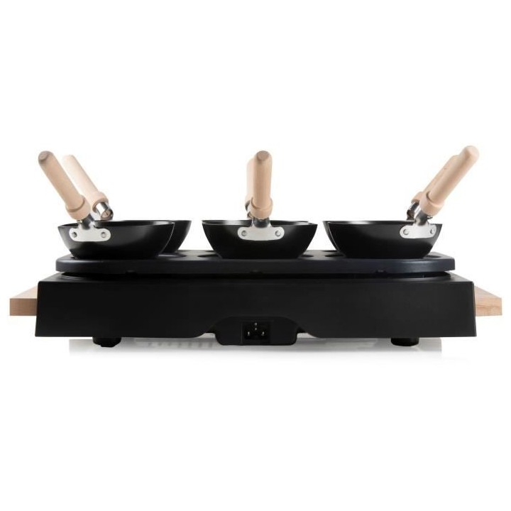 Wok et plaque de cuisson 6 crepes DOMO - Appareil 2 en 1 - 6 personnes