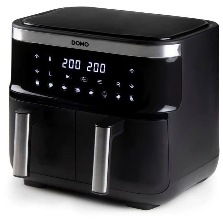 Friteuse a air chaud DOMO - DO537FR - 2 x 4 L - 85° a 200° - 8 progr