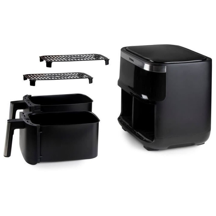 Friteuse a air chaud DOMO - DO537FR - 2 x 4 L - 85° a 200° - 8 progr