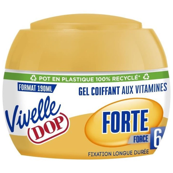 Gel Coiffant - DOP Vivelle DOP - Vitamines - Fixation Forte Force 6 -