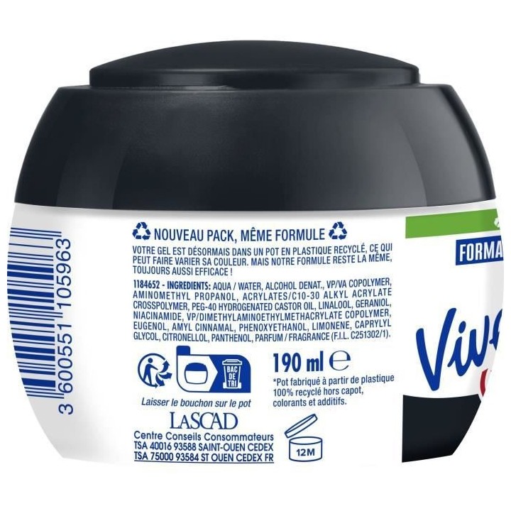 Gel Coiffant - DOP Vivelle DOP - Vitamines - Fixation Turbo Force 8 -