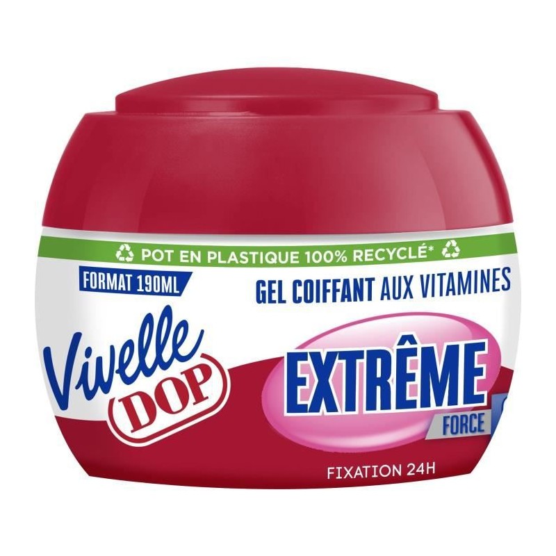 VIVELLE DOP Gel Coiffant Fixation Extreme Force 8 - 190 ml